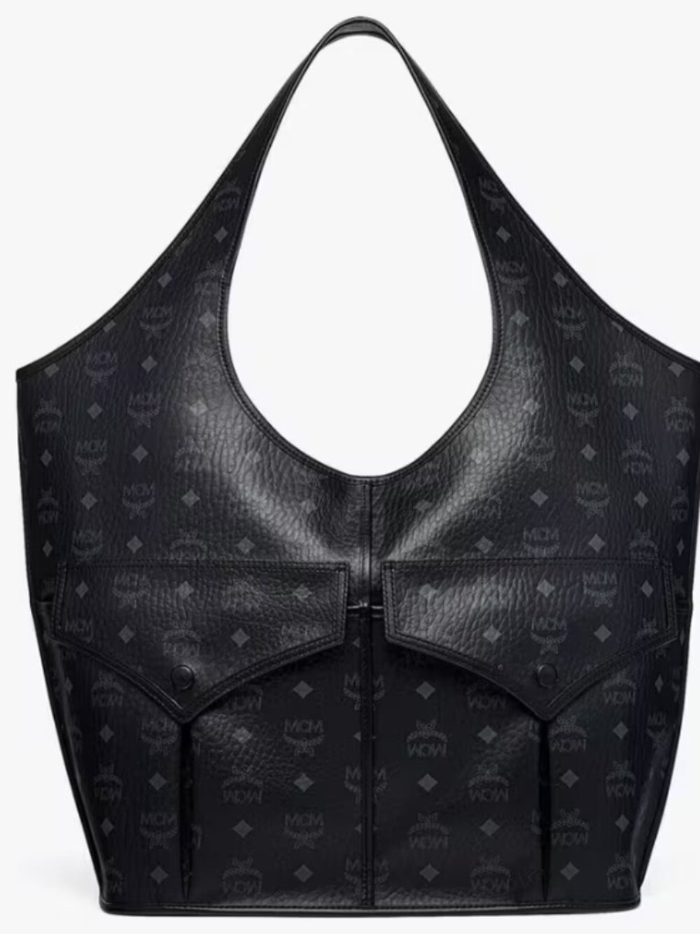 MCM Leni Shopper in Visetos Monogram Tote
